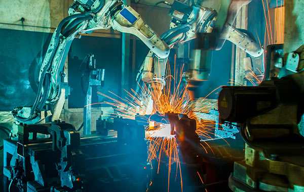 Robot de soldadura de hierro y acero