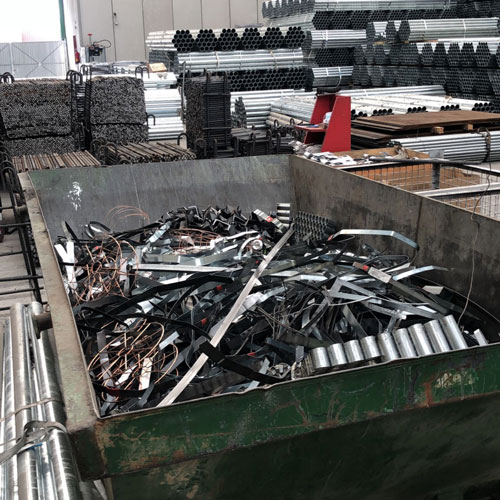 Contenedor de restos metálicos